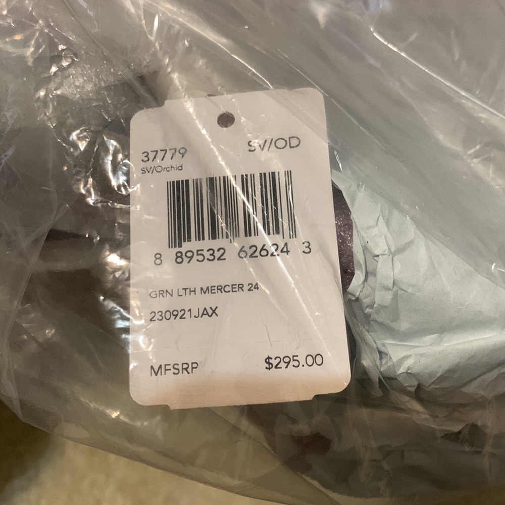 coach small mercer satchel crossbody purple - Picture 7 of 7